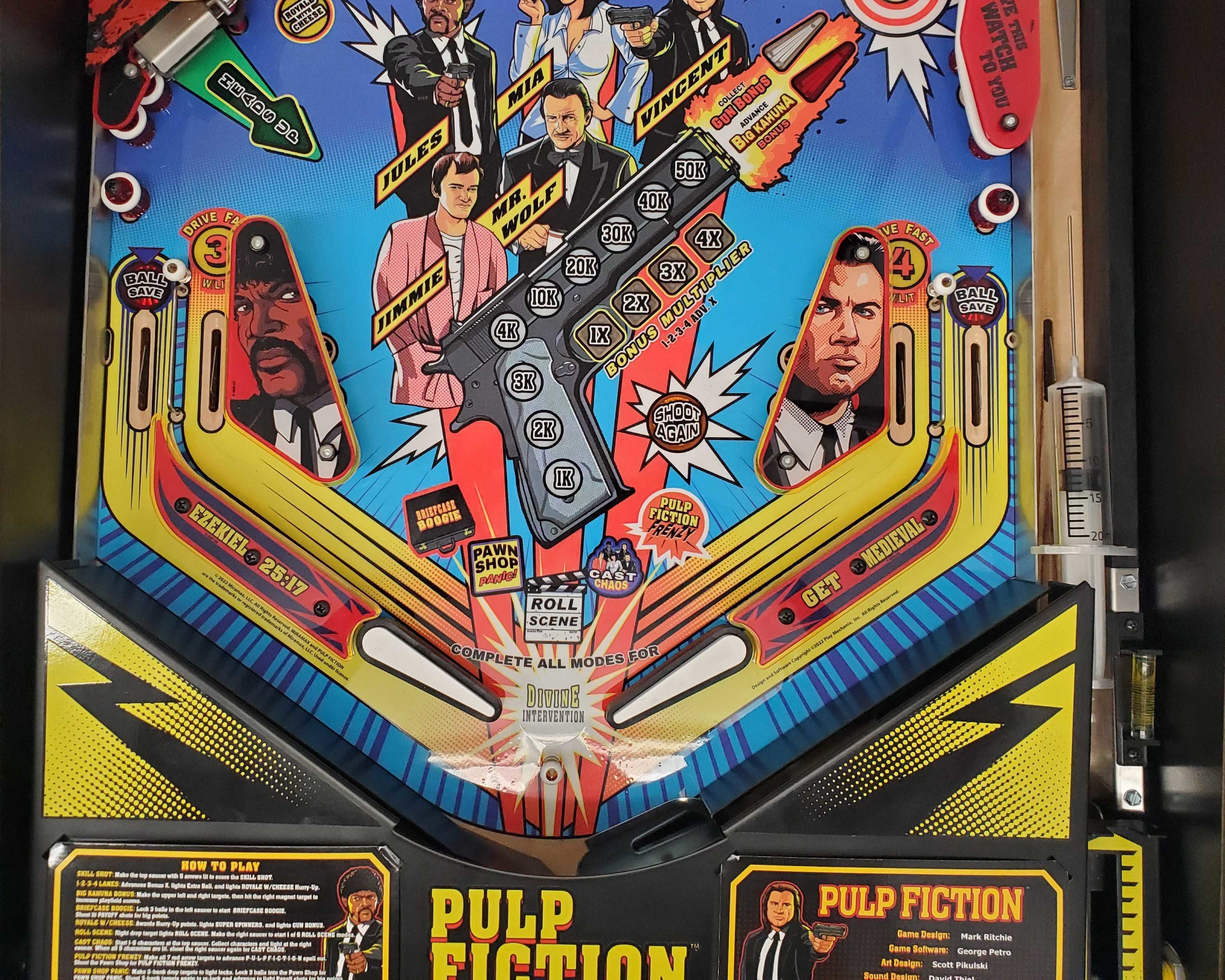 Pulp Fiction Pinball Shooter Lane Syringe|Mezel Mods