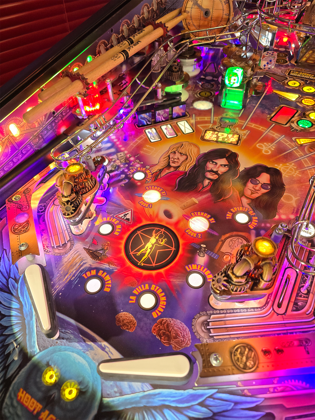 Rush Pinball Slingshot Gear Domes