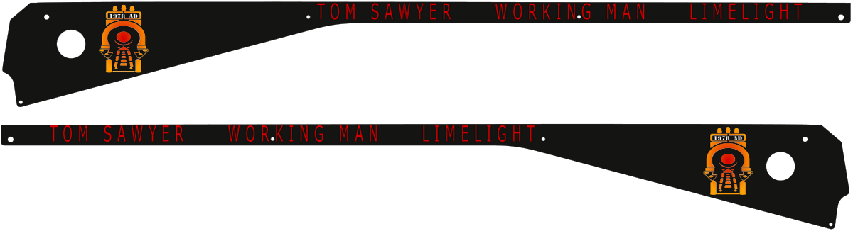 Rush Pinball Time Machine Side Rail Armor – Mezel Mods