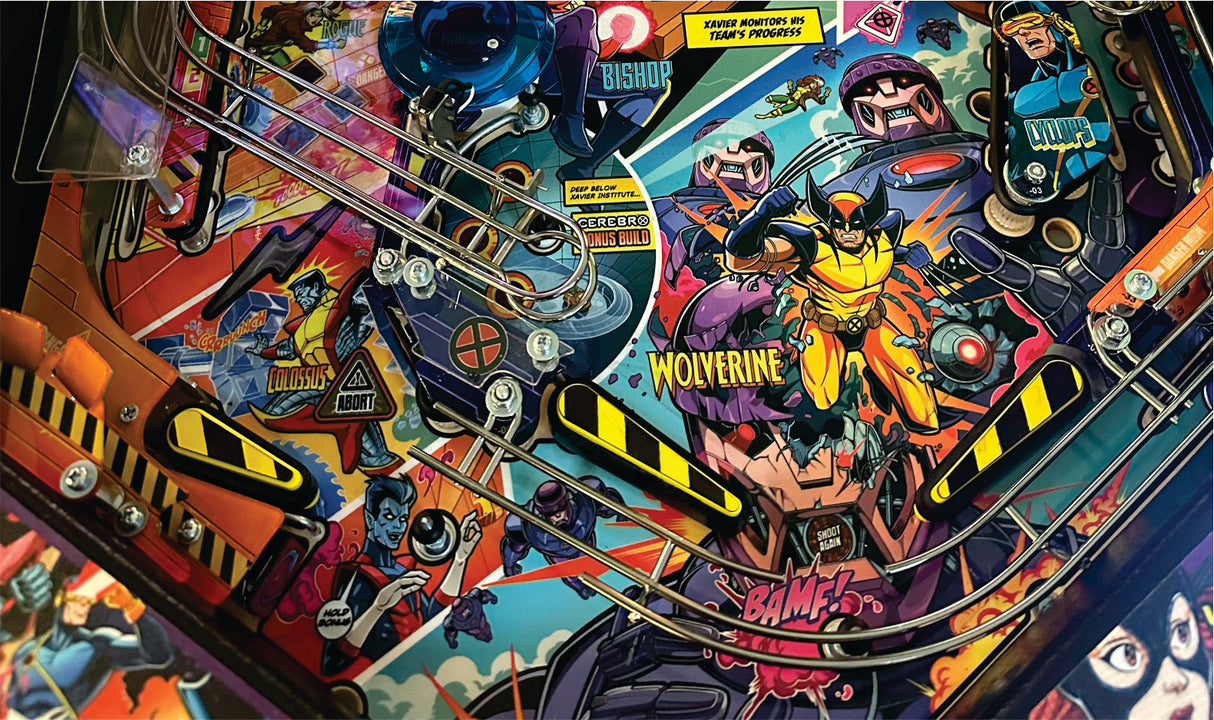 Uncanny X-Men Pinball Danger Zone Flipper Bat Toppers