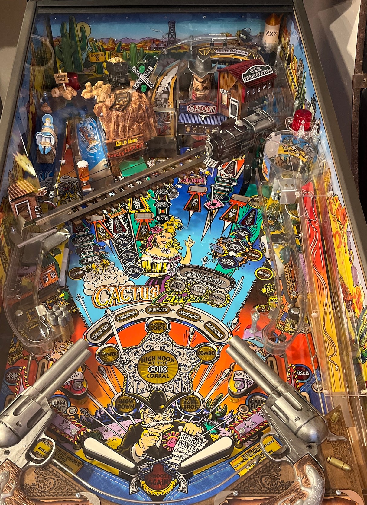 Cactus Canyon Pinball Train Station