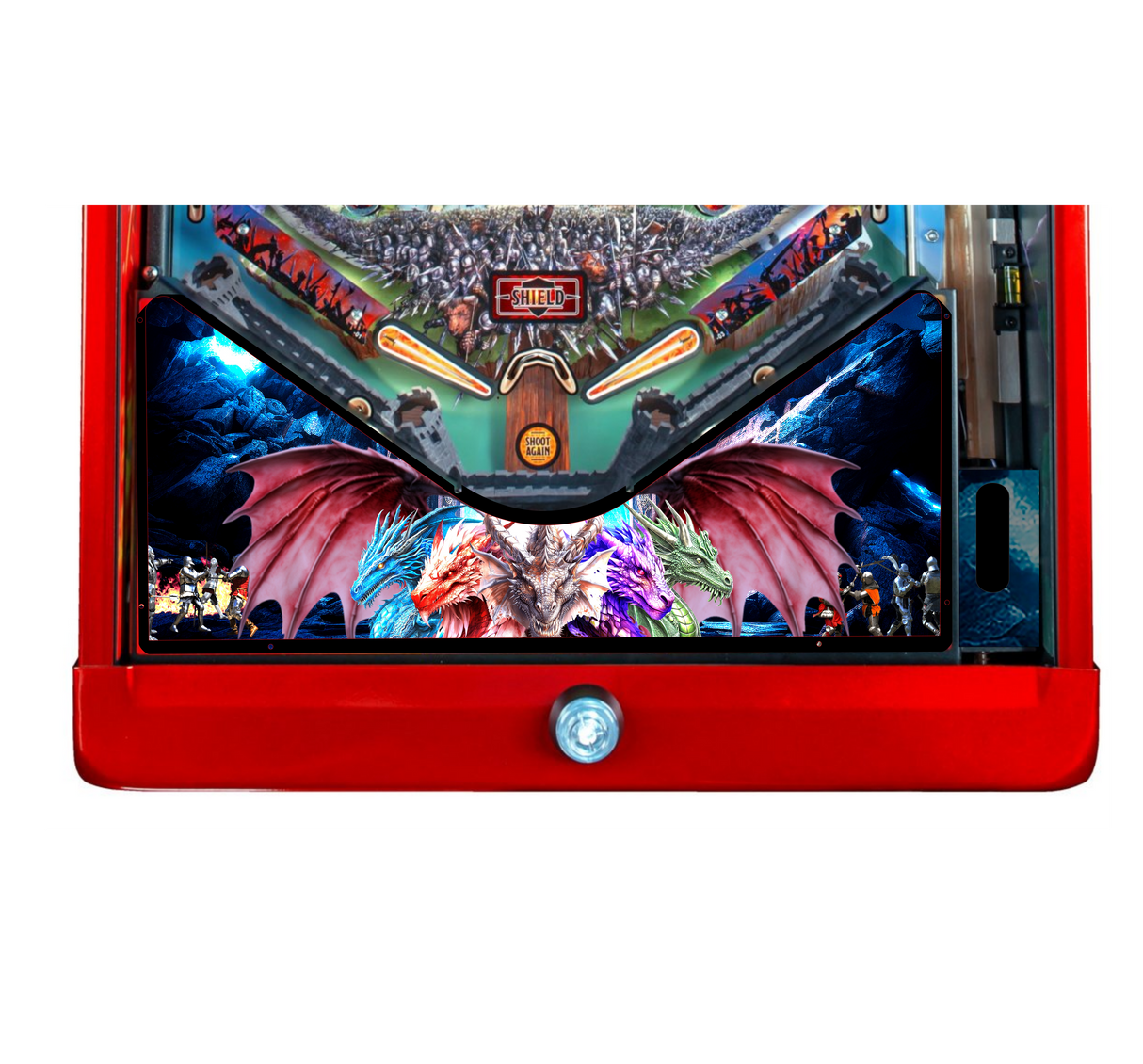 Dungeons and Dragons Pinball Dragons Apron