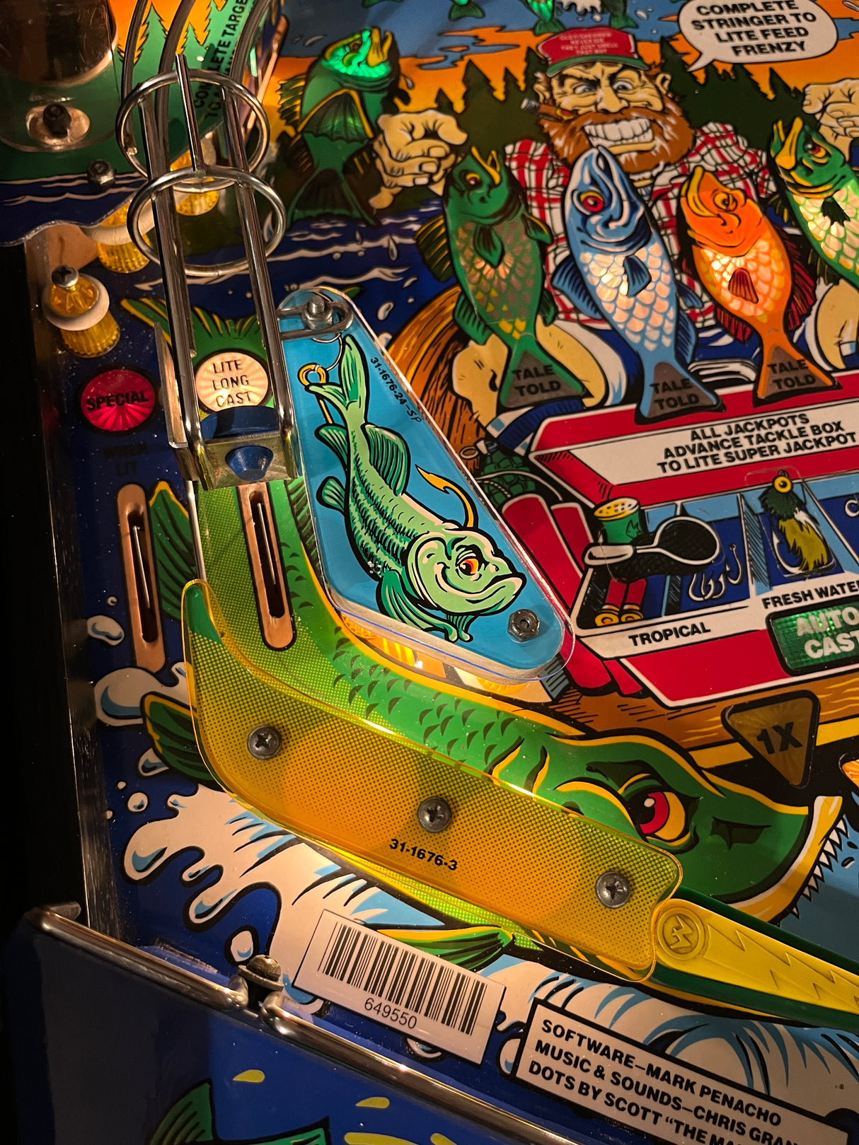 Fish Tales Pinball Plastic Protectors