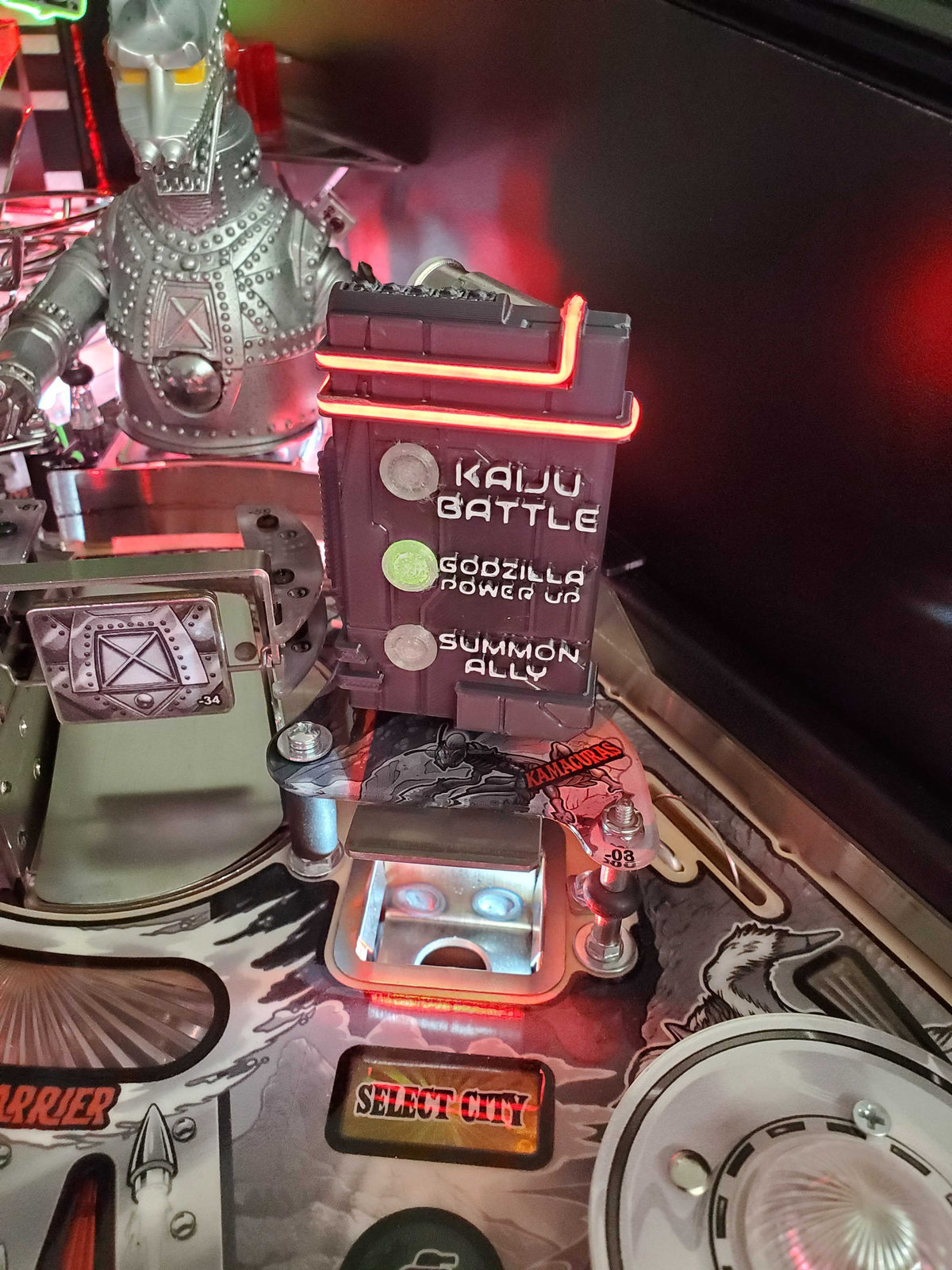Godzilla Stop Sign Godzilla 70th Anniversary Pinball Kaiju Sign| Mezel Mods