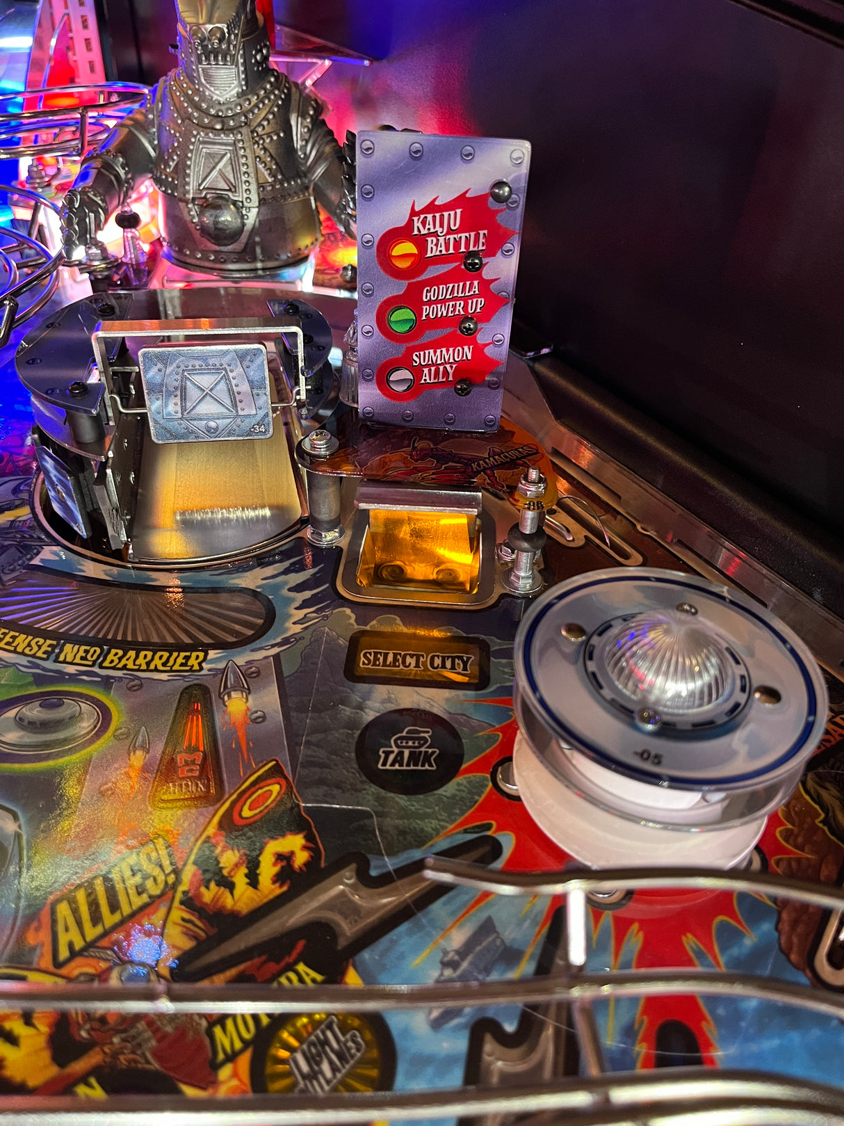 Godzilla Pinball Scoop Illumination- Interactive or GI