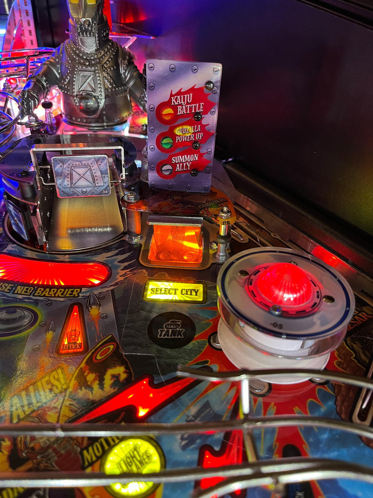 Godzilla Pinball Scoop Illumination- Interactive or GI