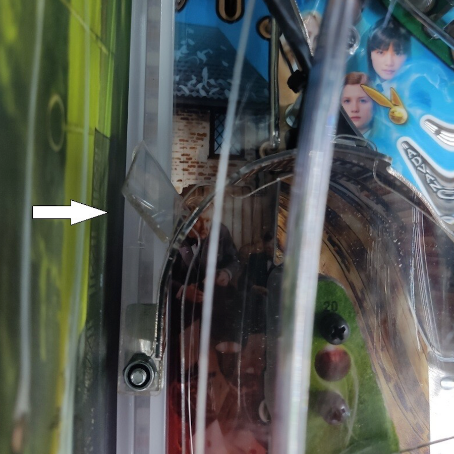 Harry Potter Pinball Anti Stuck Plastic- Left