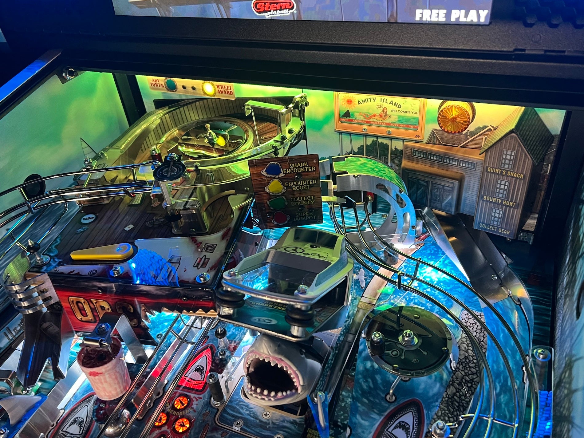 Pinball Backboard Jaws Pinball Backboard Lighting – Mezel Mods | Pinball Accessories