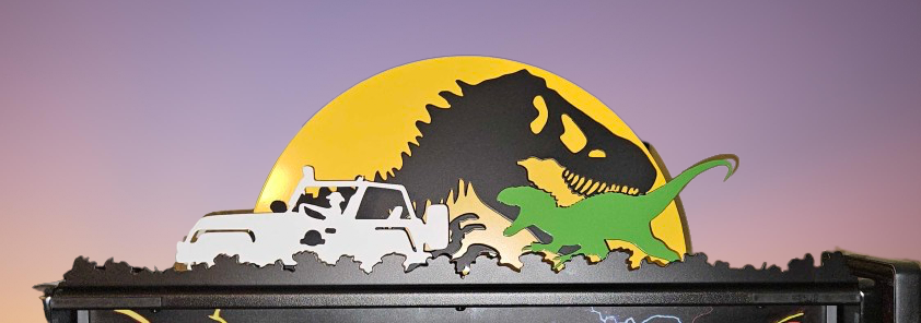 Jurassic Park Pinball Silhouette Topper