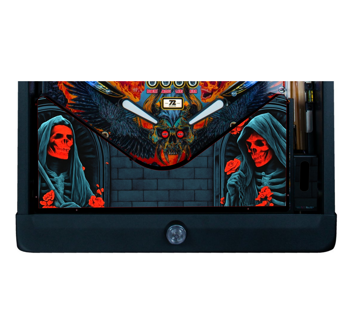 Metallica Remastered Pinball Lighted Skeleton Apron