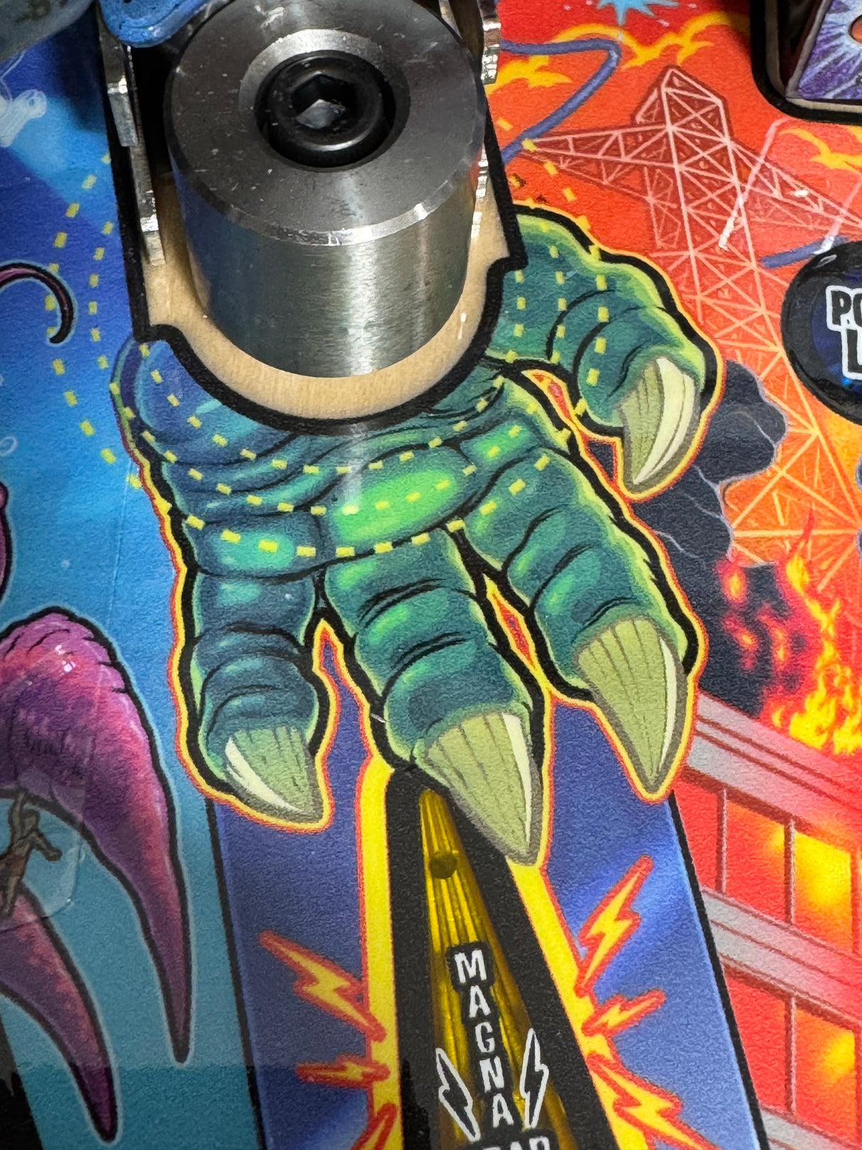 Godzilla Pinball Magna Grab Shooter Rod and Plate