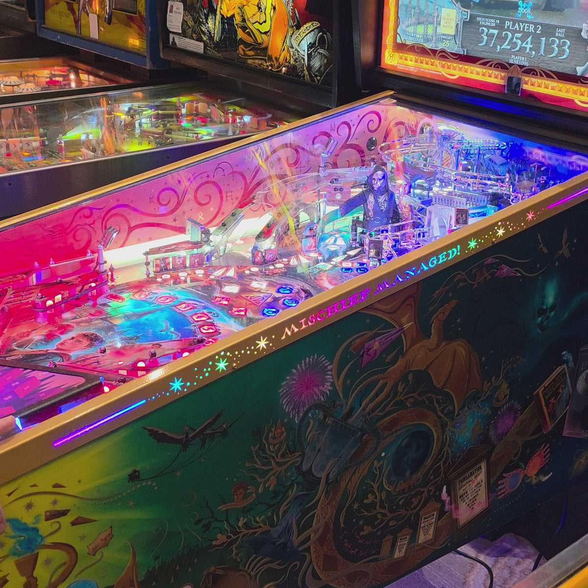 Elton John PInball Lighted Rails- Collectors Edition – Mezel Mods