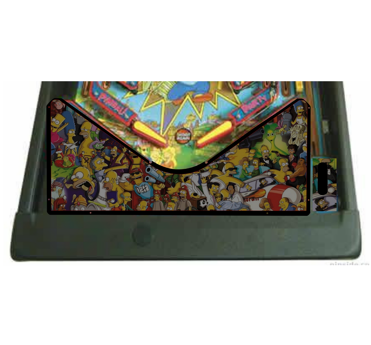 Simpsons Pinball Party Characters Lighted Apron