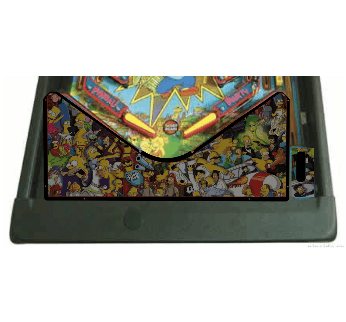 Simpsons Pinball Party Characters Lighted Apron