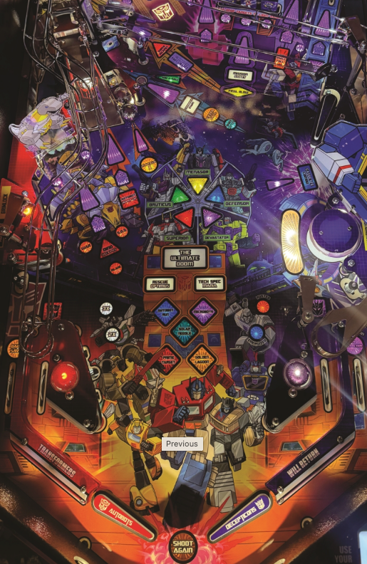 Transformers Pinball More than Meets the Eye Flipper Bat Toppers