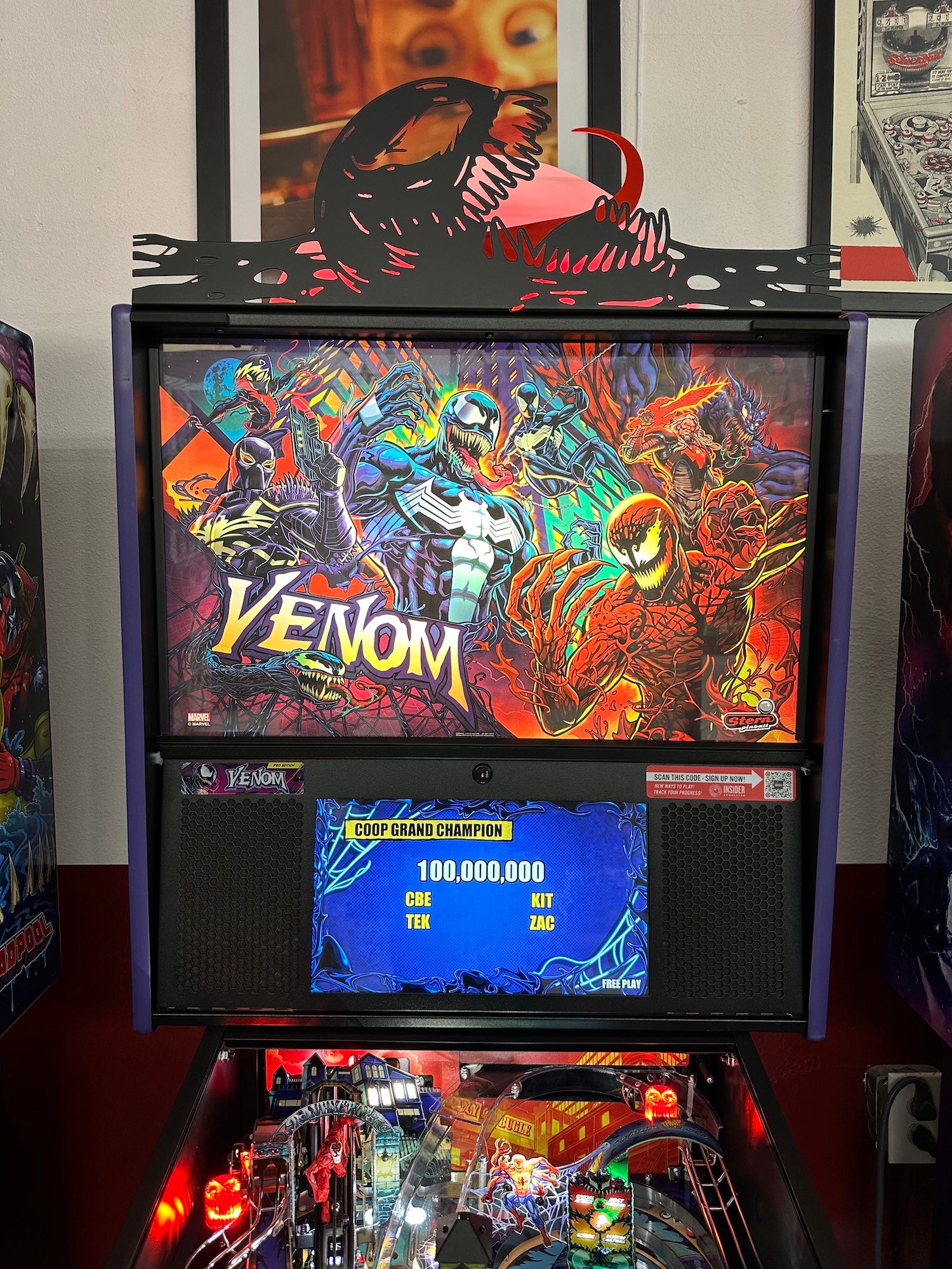 Venom Pinball Silhouette Topper – Mezel Mods | Pinball Accessories