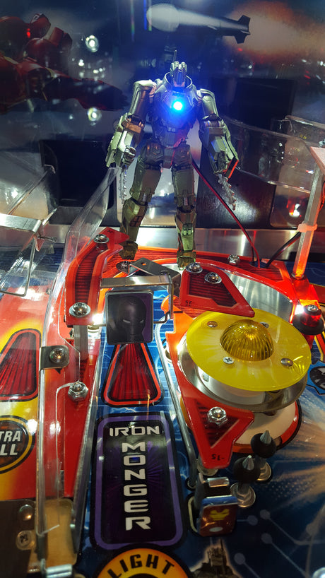 IRON MAN TETE HEAD LED METAL Idéal TOPPER FLIPPER PINCAB IRON MAN TETE HEAD LED METAL Idéal TOPPER FLIPPER PINCAB