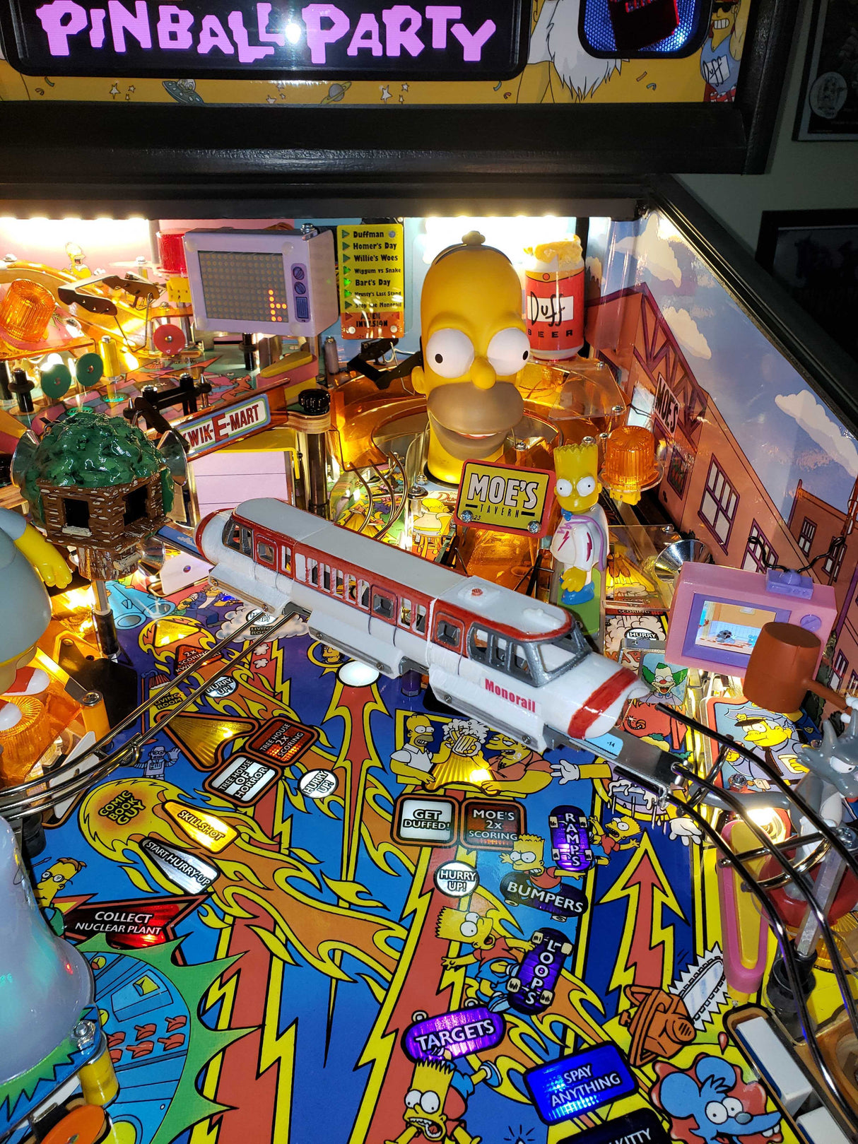 Simpsons Pinball Party Monorail