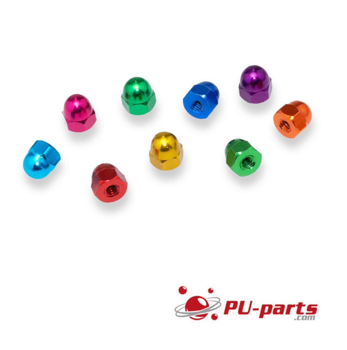 8-32 Colored Anodized Acorn Nut – Mezel Mods