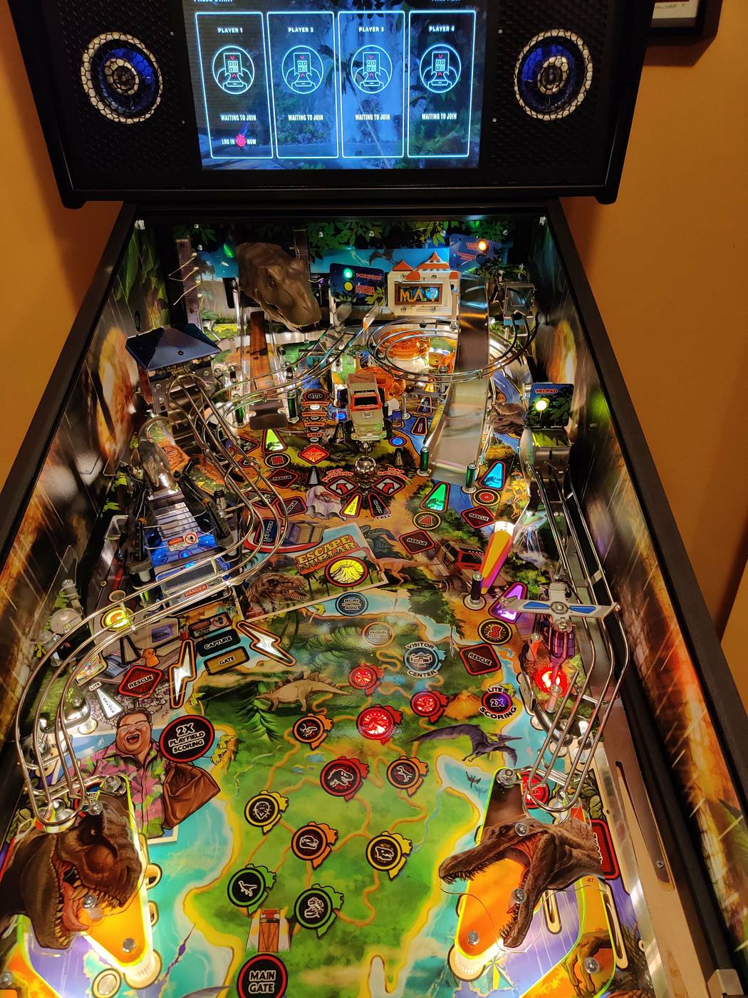 Jurassic Park Pinball Visitors Center Map