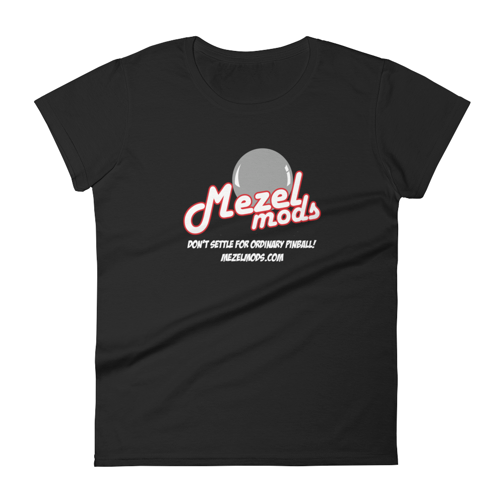 Mezel Mods Logo Pinball Tee Shirts- Women's