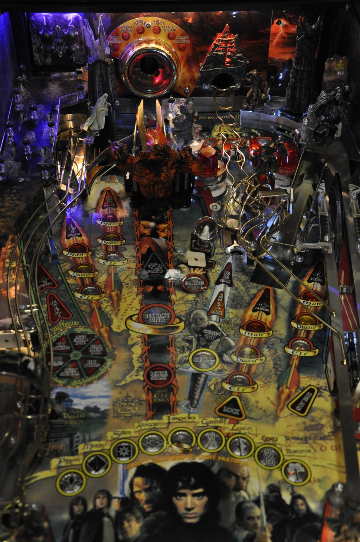 Lord the Rings Pinball Mt. Doom Volcano