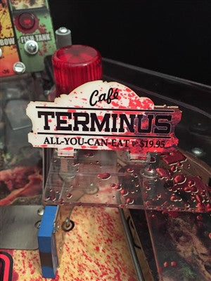 Walking Dead Pinball Terminus Cafe Sign