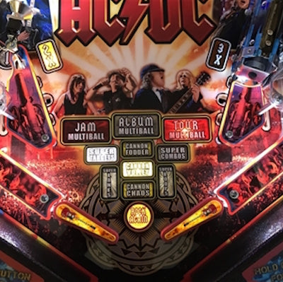 AC/DC Pinball Guitar Flipper Bat Toppers – Mezel Mods