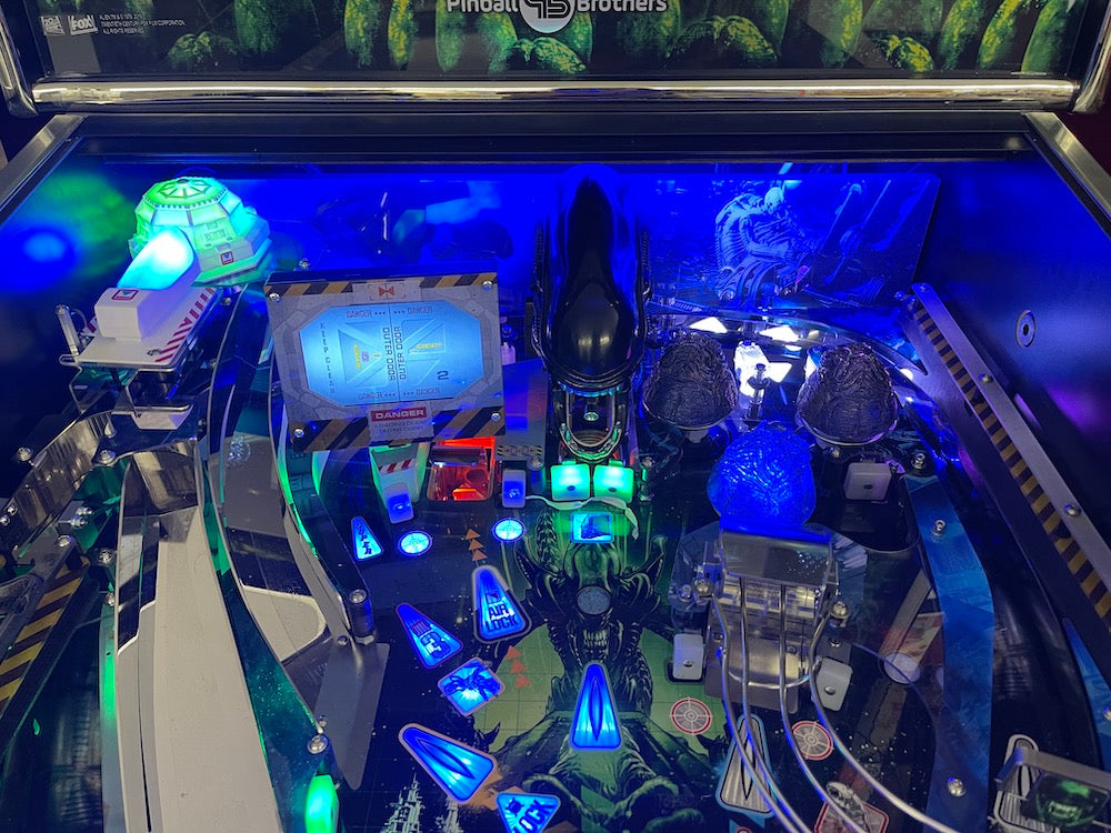Pinball Backboard Alien Pinball Backboard Illumination – Mezel Mods | Pinball Accessories