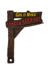 Cactus Canyon Pinball Gold Mine Sign