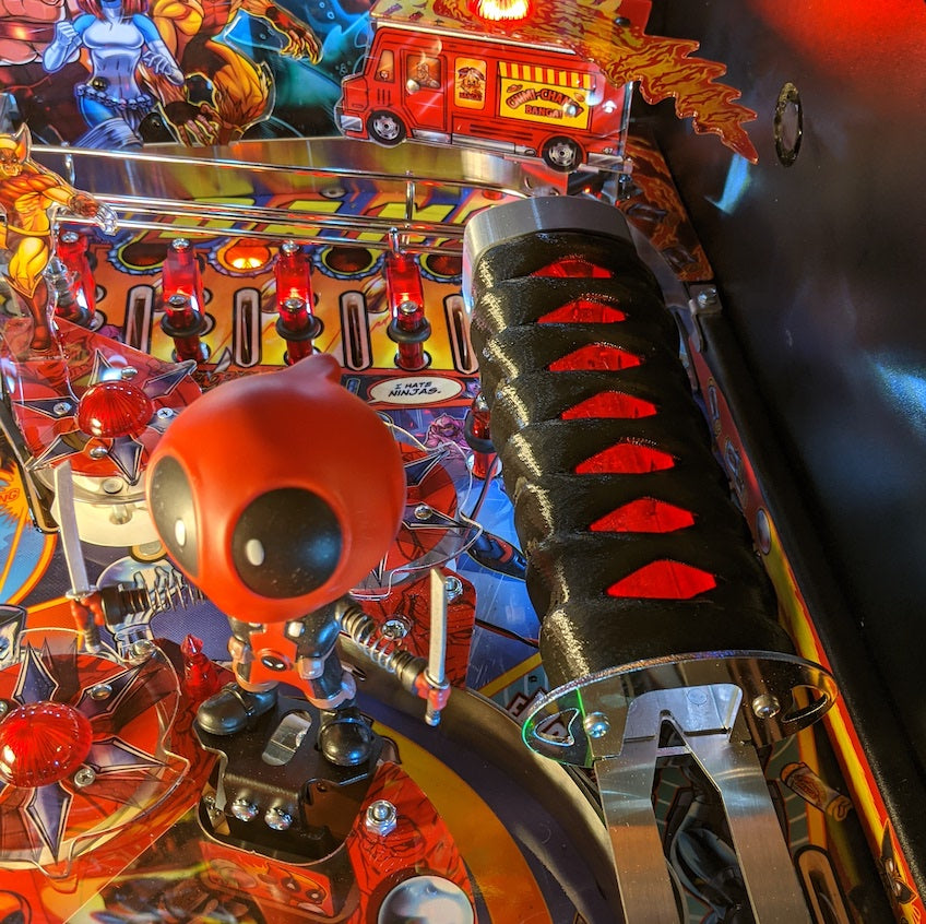 Deadpool Pinball Katana Handle – Mezel Mods | Pinball Accessories