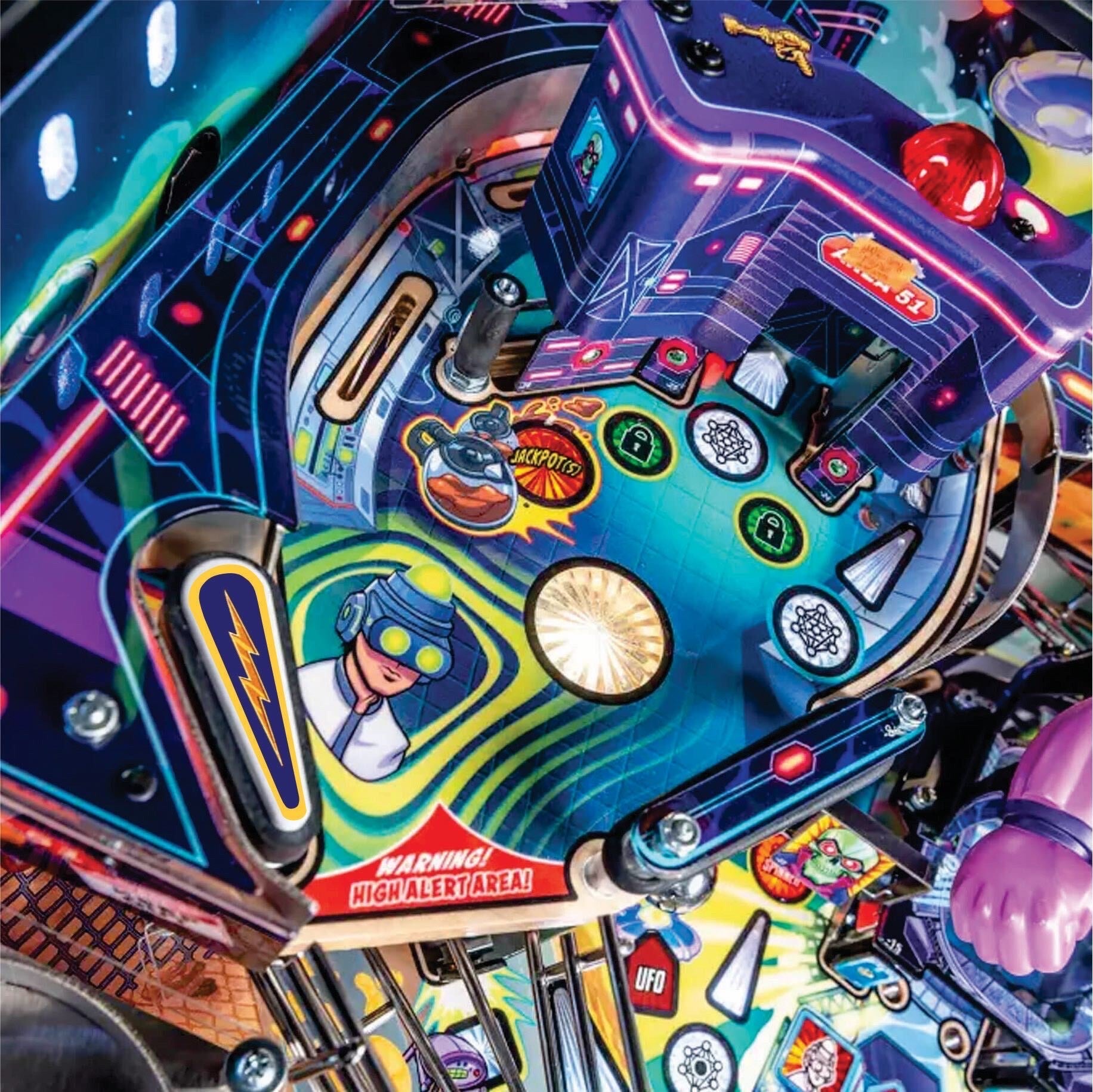 Foo Fighters Pinball Lightning Flipper Toppers – Mezel Mods | Pinball ...