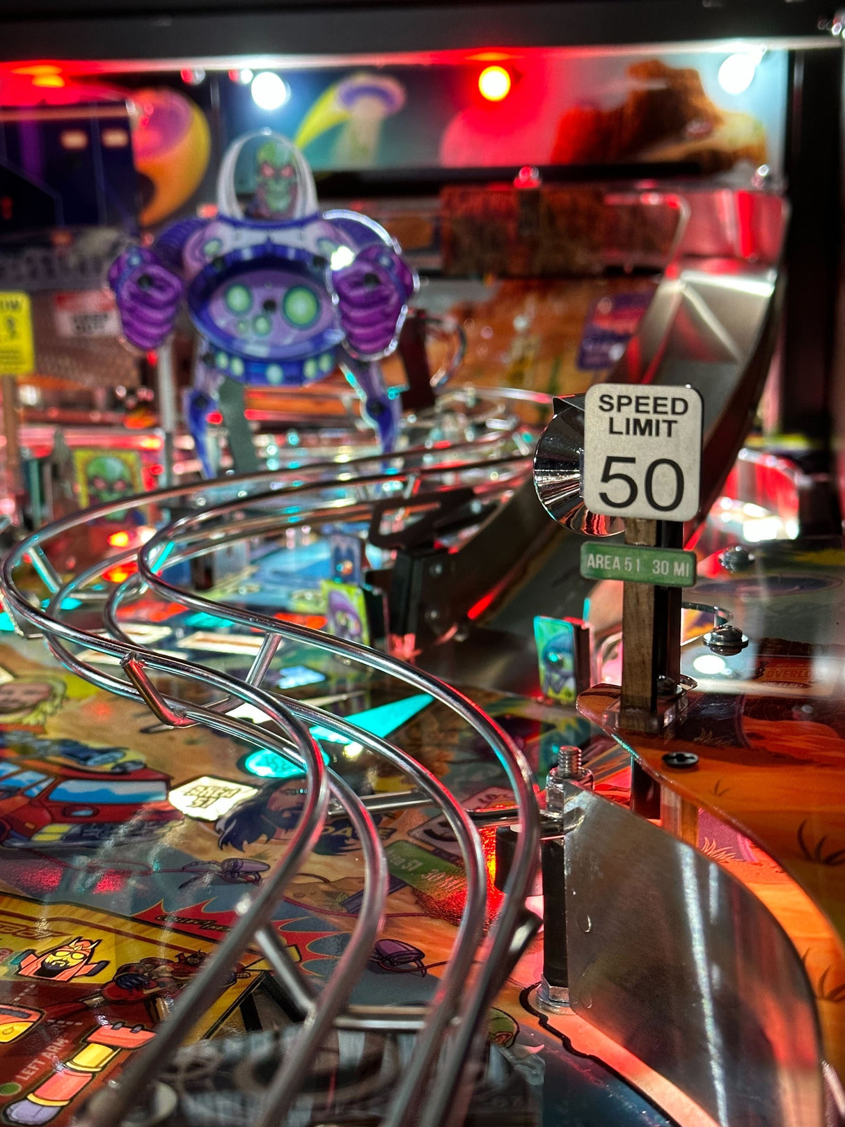 Foo Fighters Pinball Speed Limit Sign