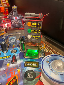 Godzilla Pinball Kaiju Scoop Sign