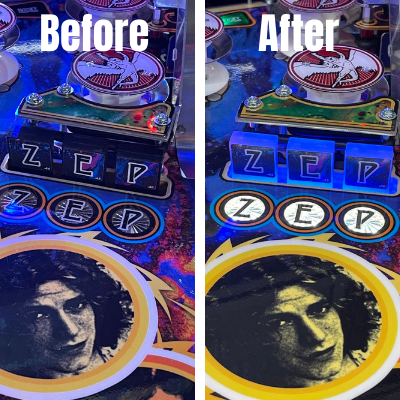 Led Zeppelin Pinball Drop Target Illumination