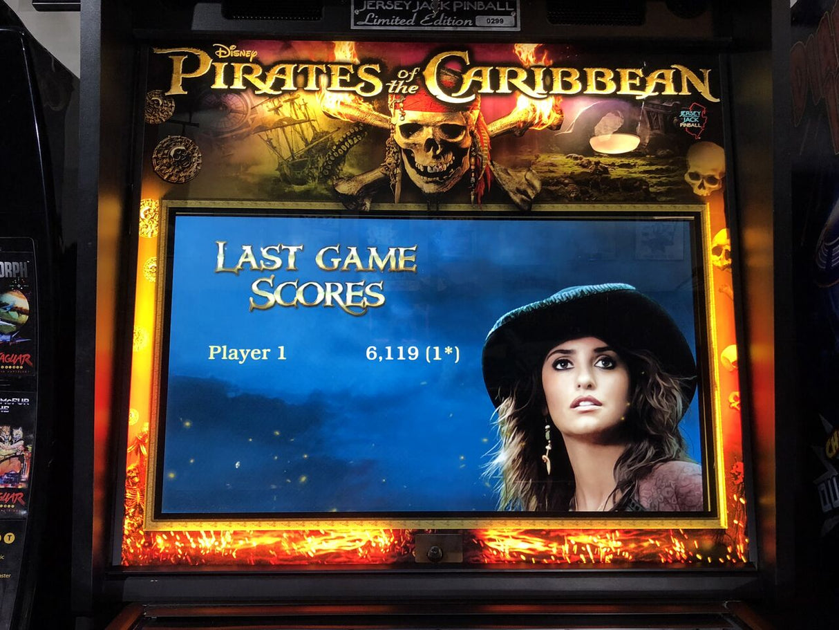 Pirates of the Caribbean Pinball Translite Illumination