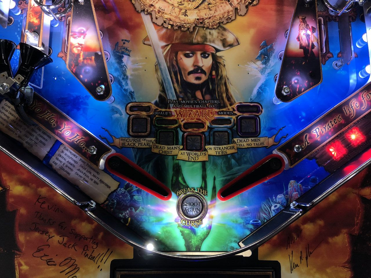 Pirates of the Caribbean Pinball JJP Trough Lighting Kit