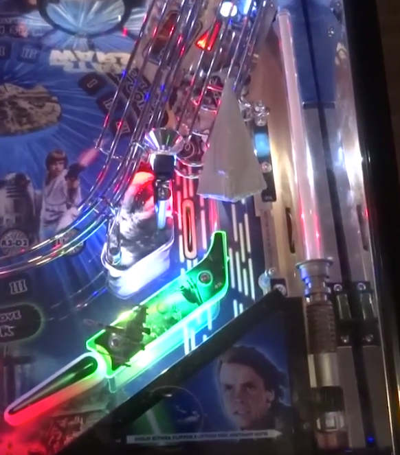 Star Wars Pinball Shooter Lane Lightsaber