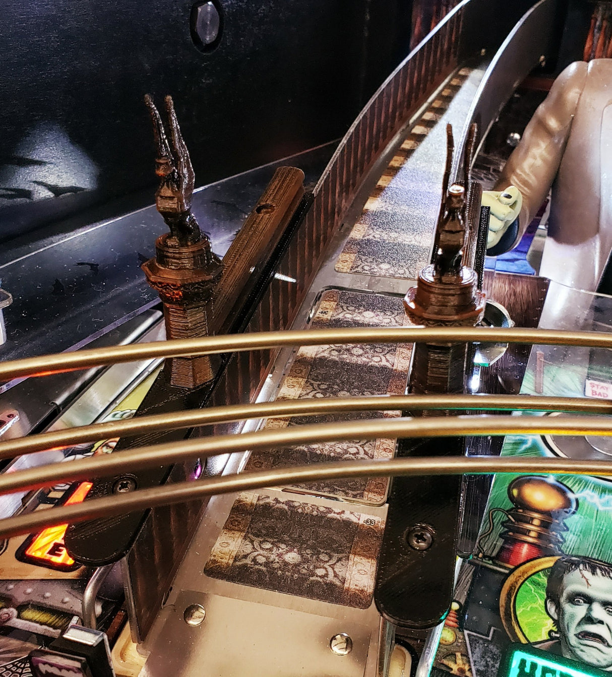The Munsters Pinball Staircase Railing