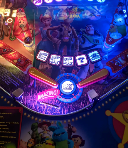 Pinball Trough Toy Story 4 Pinball RGB Backboard & Trough Kit – Mezel Mods | Pinball ...