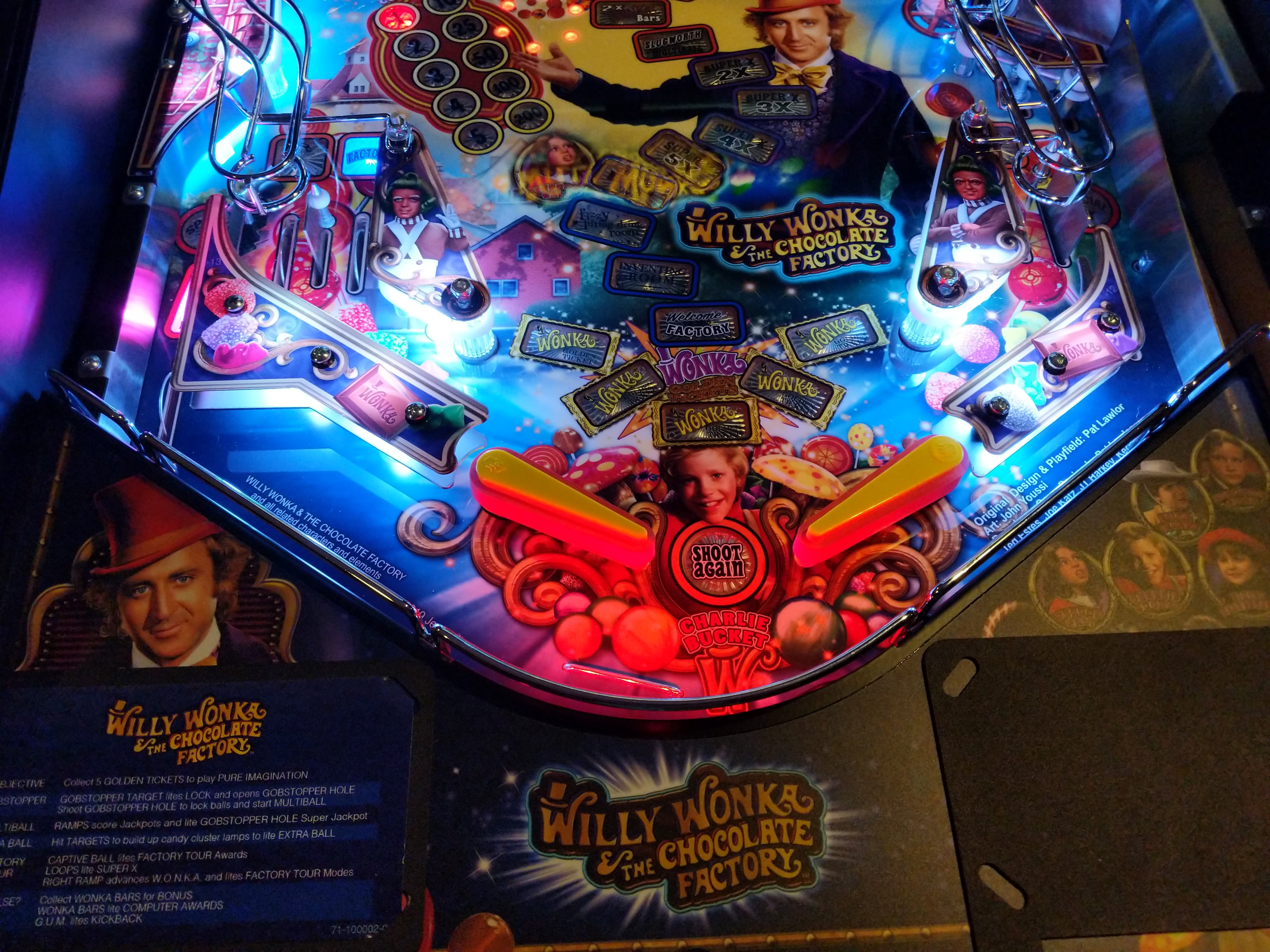 Pinball Trough Willy Wonka Pinball Trough Illumination – Mezel Mods | Pinball Accessories